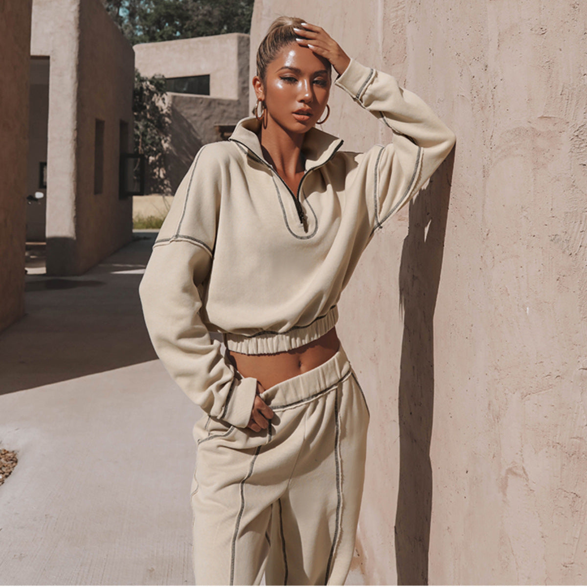 Zipped Turtleneck
