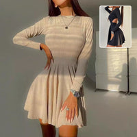 Hollow Long Sleeved Dress