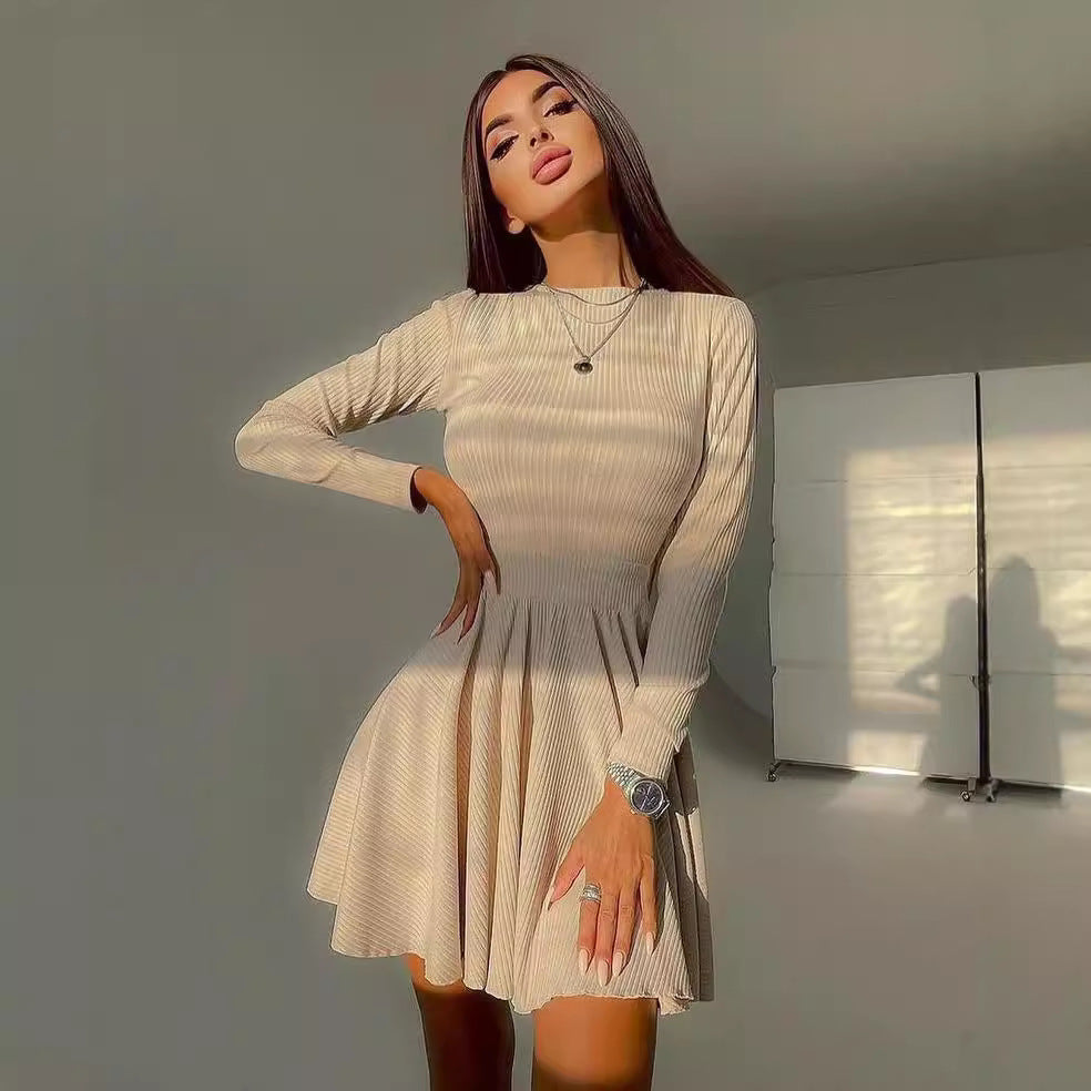 Hollow Long Sleeved Dress