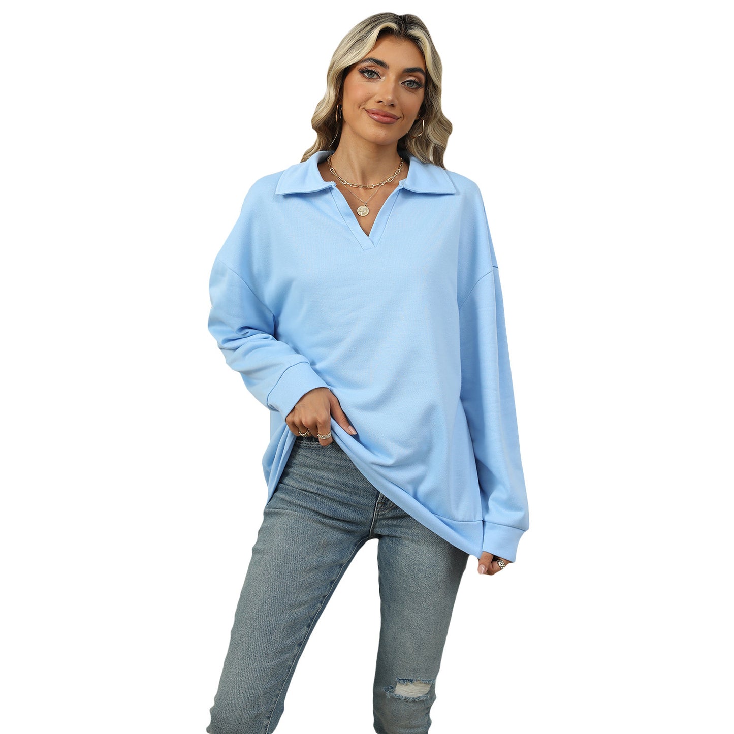 V-neck Sweatshirt
