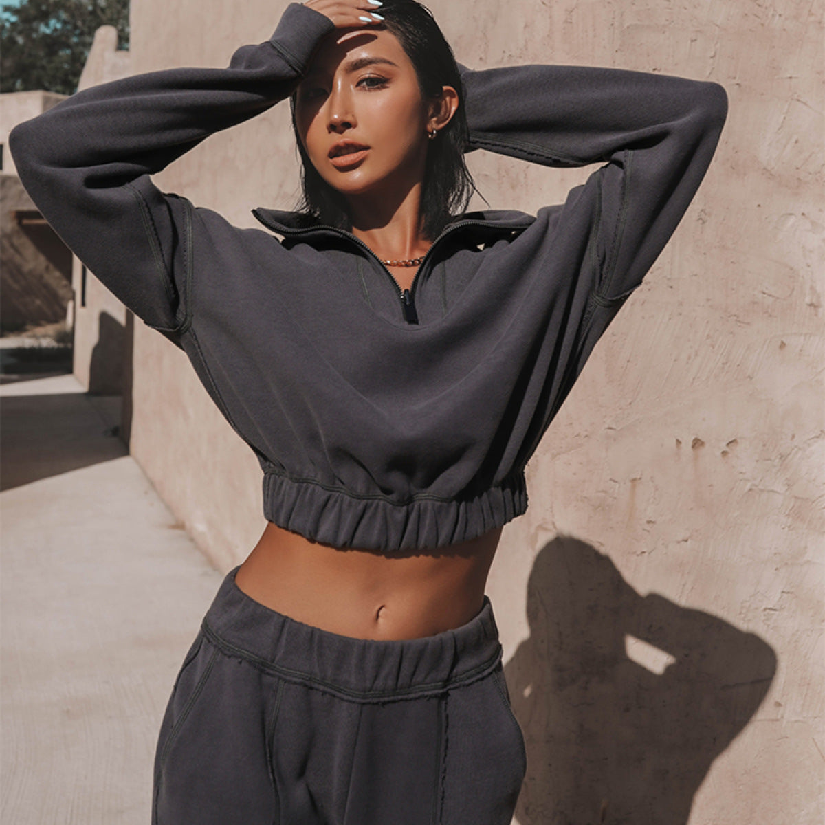 Zipped Turtleneck