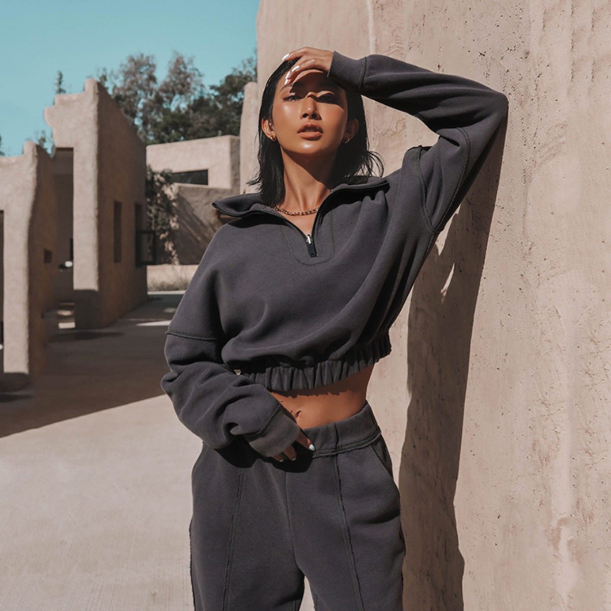 Zipped Turtleneck