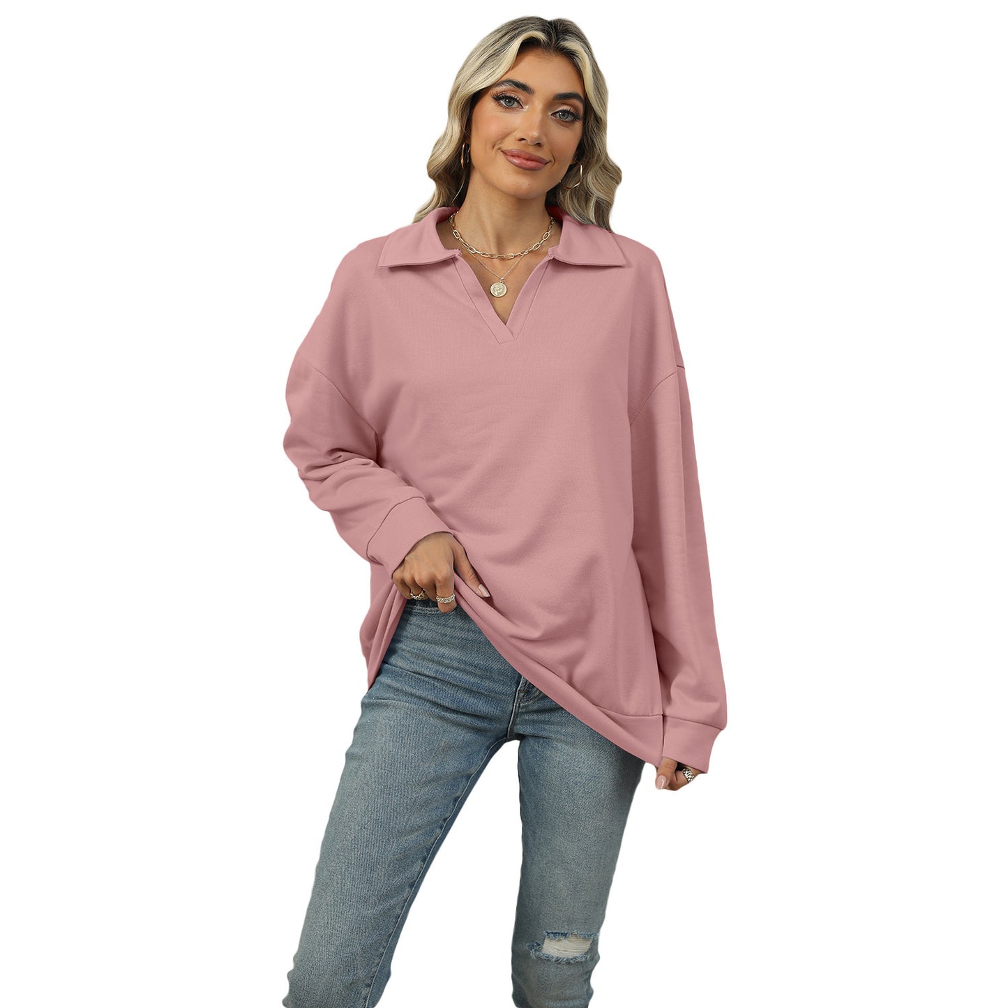 V-neck Sweatshirt