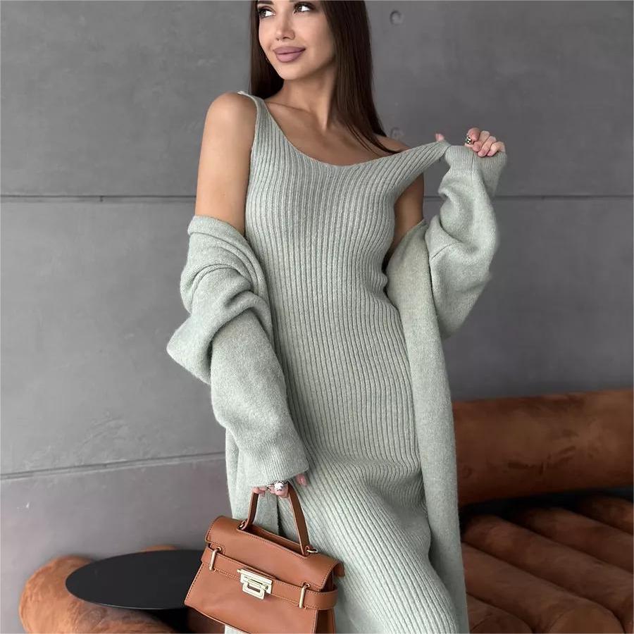 2 Piece Knitted Dress