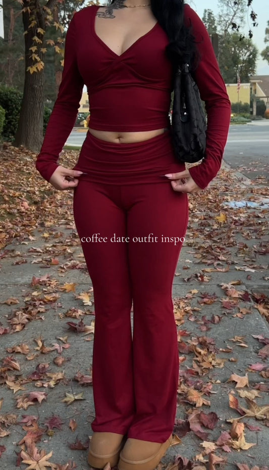 Chic Comfort V-Neck Loungewear Set™