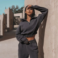 Zipped Turtleneck